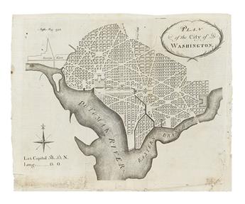 (WASHINGTON, D.C.) Hill, Samuel. Plan of the City of Washington.